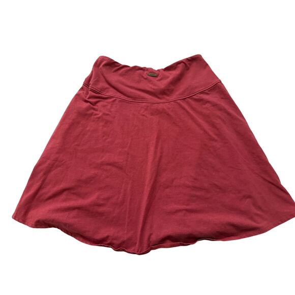 Prana Maroon A line lightweight skirt sz S stretchy fit and flare casual - Picture 5 of 7